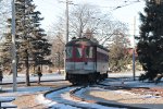 North Shore Line #757 in the Snow